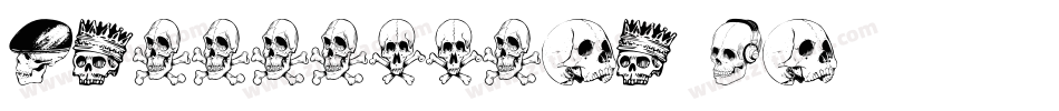 SkullAttack-4By06字体转换