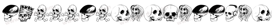 Skullsandcrossbones-RppKM字体转换