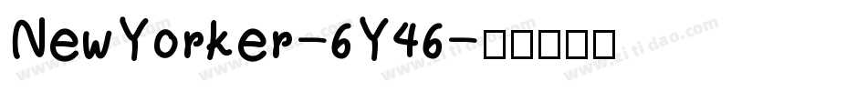 NewYorker-6Y46字体转换