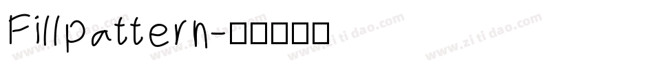 Fillpattern字体转换