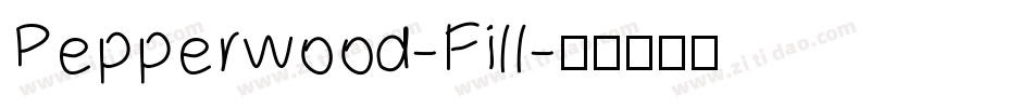 Pepperwood-Fill字体转换