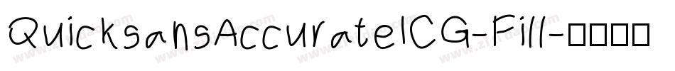 QuicksansAccurateICG-Fill字体转换