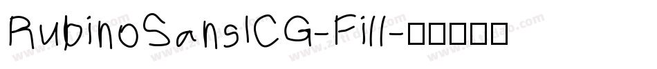 RubinoSansICG-Fill字体转换