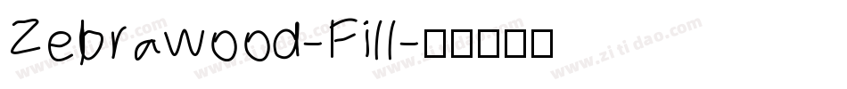 Zebrawood-Fill字体转换