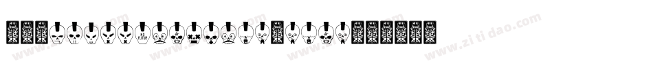 101SkullAndbonez-ZEdz字体转换