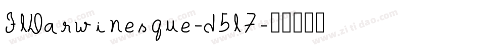 FlDarwinesque-d5l7字体转换