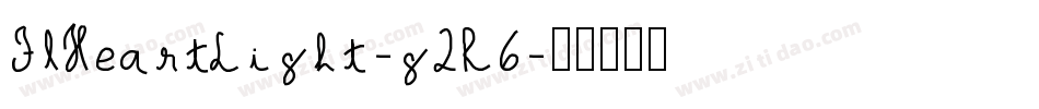 FlHeartLight-g2R6字体转换