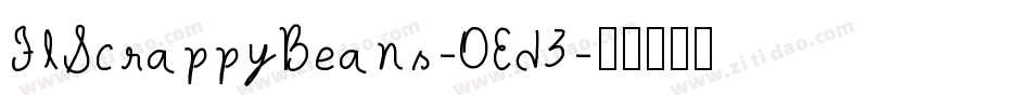 FlScrappyBeans-OEd3字体转换