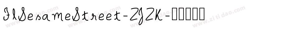 FlSesameStreet-ZJZK字体转换
