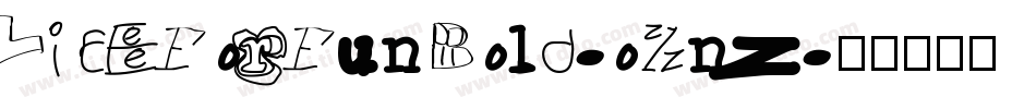 LifeForFunBold-oZnz字体转换