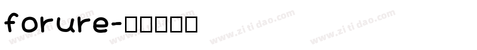 forure字体转换