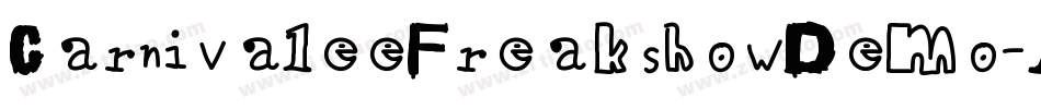 CarnivaleeFreakshowDemo-AGn2字体转换