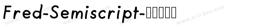 Fred-Semiscript字体转换