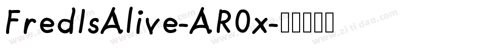FredIsAlive-AR0x字体转换