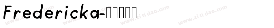 Fredericka字体转换