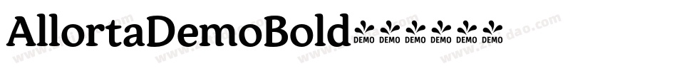 AllortaDemoBold字体转换