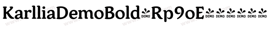 KarlliaDemoBold-Rp9oE字体转换