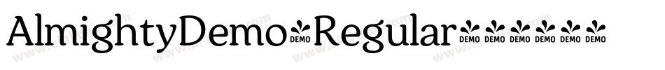 AlmightyDemo-Regular字体转换