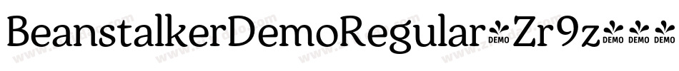 BeanstalkerDemoRegular-Zr9z字体转换