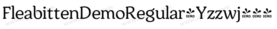 FleabittenDemoRegular-Yzzwj字体转换