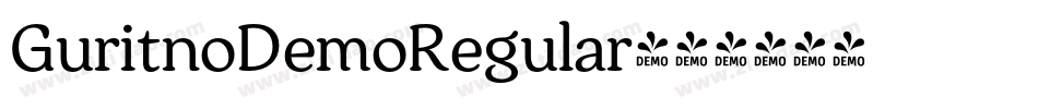 GuritnoDemoRegular字体转换