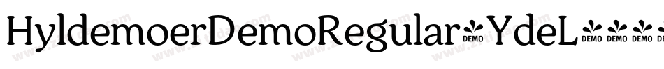 HyldemoerDemoRegular-YdeL字体转换