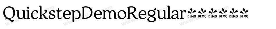 QuickstepDemoRegular字体转换
