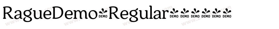 RagueDemo-Regular字体转换