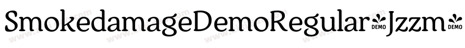 SmokedamageDemoRegular-Jzzm字体转换