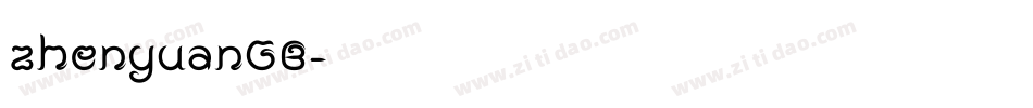 zhenyuanGB字体转换