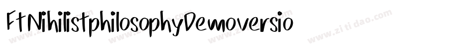 FtNihilistphilosophyDemoversion-ayxR字体转换