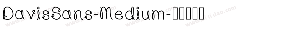 DavisSans-Medium字体转换