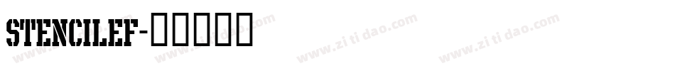 StencilEF字体转换