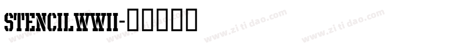 StencilWWII字体转换