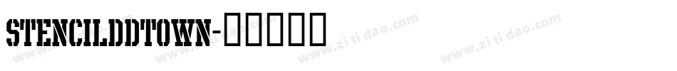 Stencilddtown字体转换