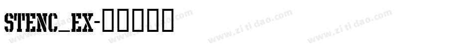 stenc_ex字体转换