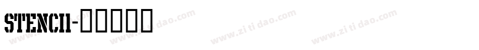 stenci1字体转换
