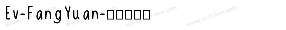 Ev-FangYuan字体转换