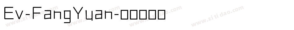 Ev-FangYuan字体转换