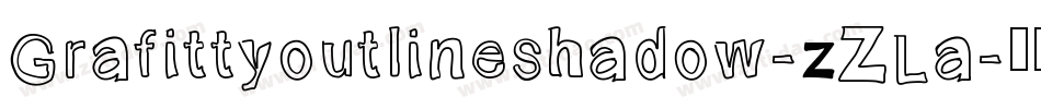 Grafittyoutlineshadow-zZLa字体转换