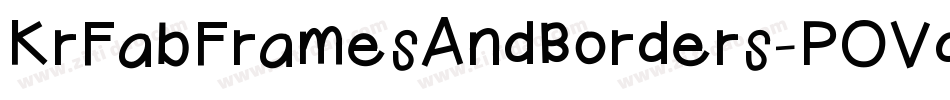 KrFabFramesAndBorders-POVd字体转换