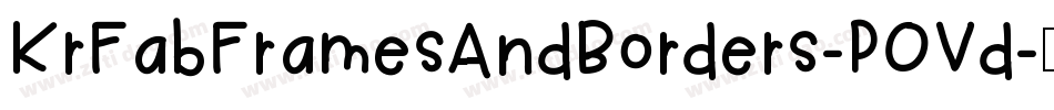 KrFabFramesAndBorders-POVd字体转换