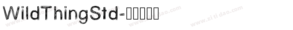 WildThingStd字体转换