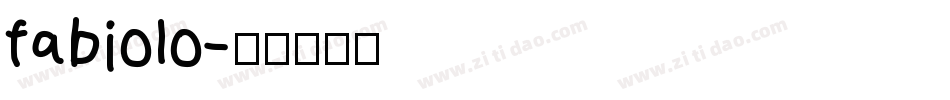 fabiolo字体转换
