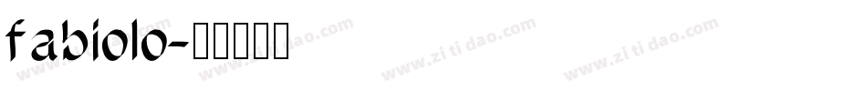 fabiolo字体转换