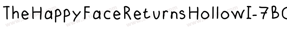 TheHappyFaceReturnsHollowI-7BOXK字体转换