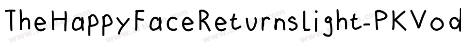 TheHappyFaceReturnsLight-PKVod字体转换