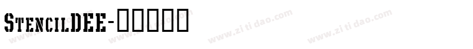 StencilDEE字体转换