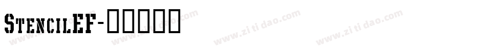 StencilEF字体转换