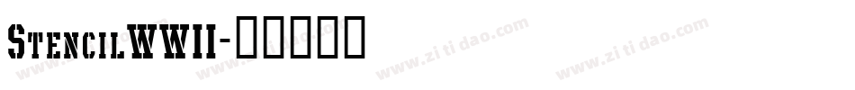 StencilWWII字体转换